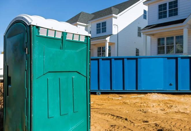 accessible portable washrooms at an industrial work site